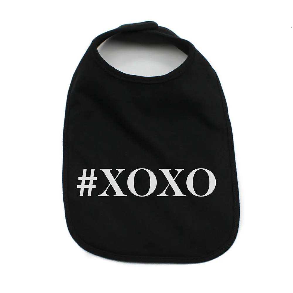 Valentine's Day #XOXO Soft Cotton Infant Bib