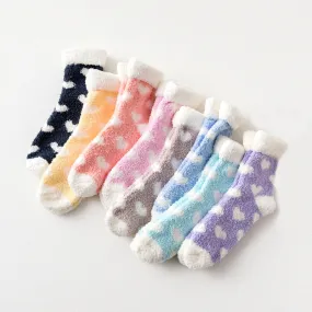 Women's Warm Fluffy Heart Ankle Socks Clearance