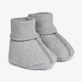Wool Fleece Booties | Baby - winter sky