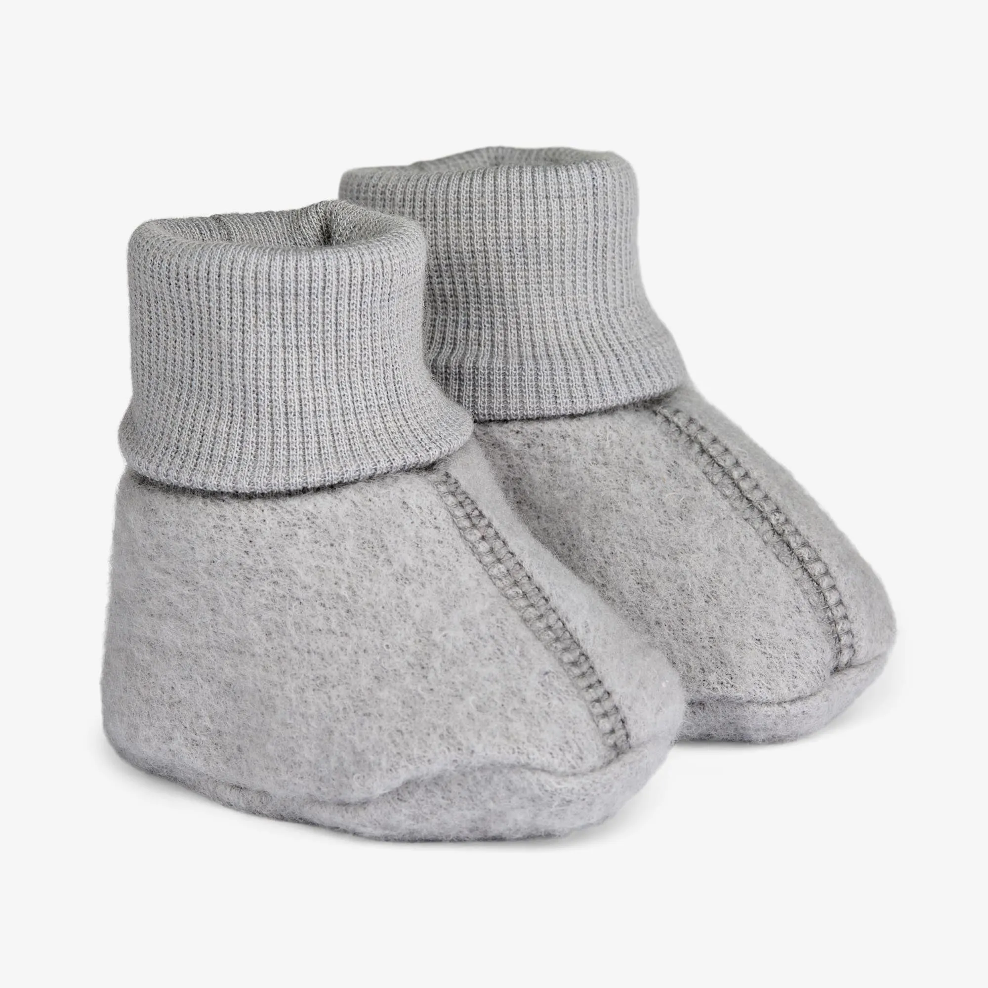 Wool Fleece Booties | Baby - winter sky