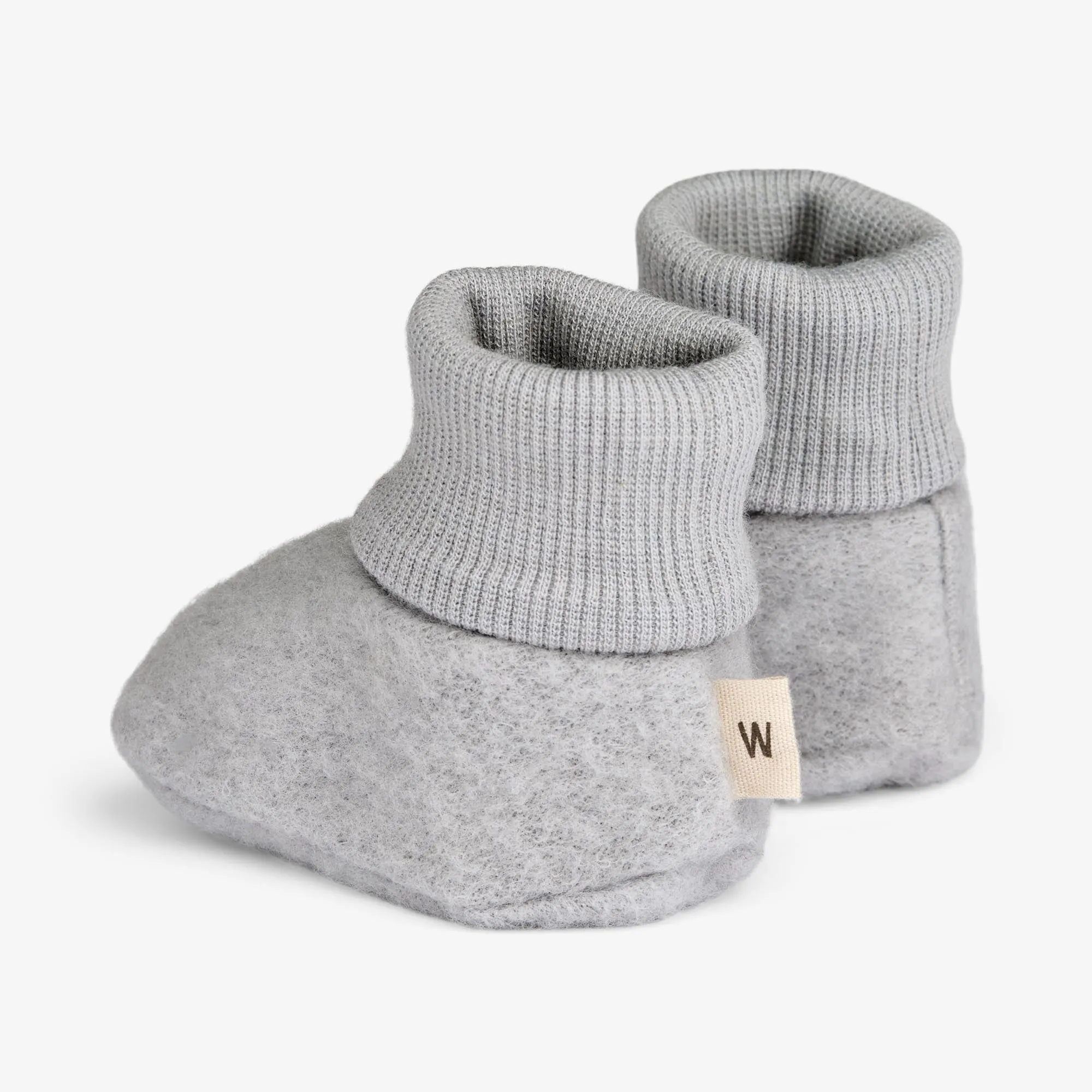 Wool Fleece Booties | Baby - winter sky
